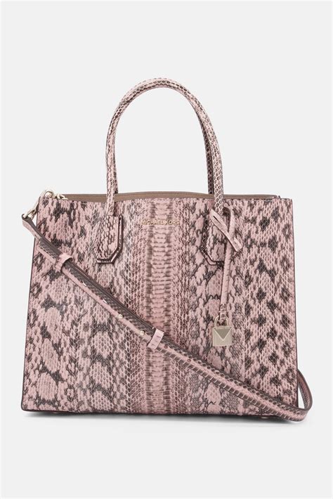 michael kors studio mercer tote|mercer large snakeskin tote bag.